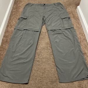 Kathmandu Pants Mens Size X-Large Grey Cargo Hiking Convertible Outdoor Gorpcore